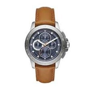 Michael Kors Blue/Brown Leather Watch MK8518